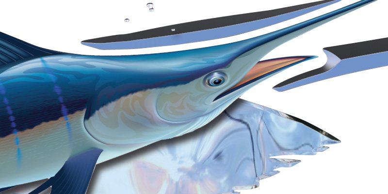 Sea Strike Boat Graphics chrome